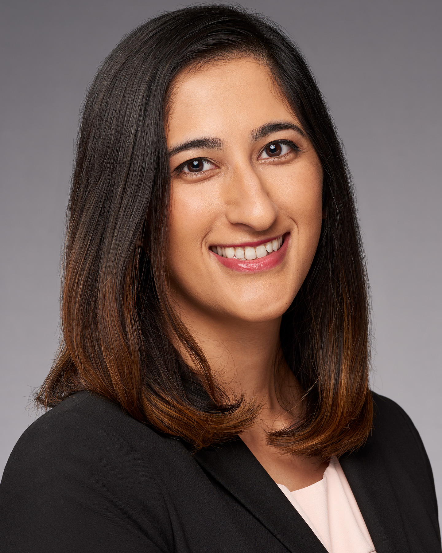 A woman in a ERAS medical residency headshot in Los Angeles made by The Light Committee