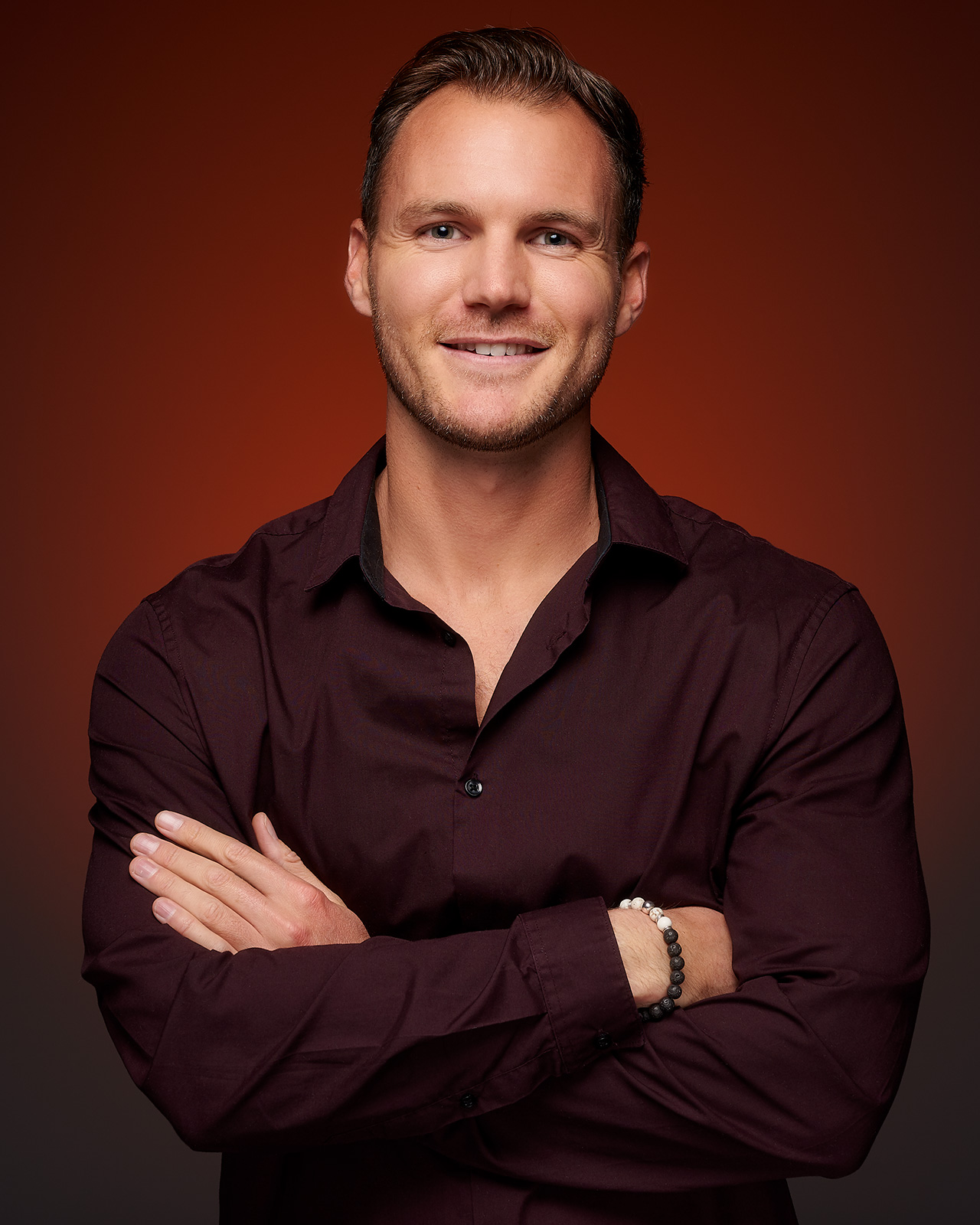 A tech executive in a corporate headshot in Los Angeles made by The Light Committee