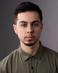 An example of a theatrical headshot using a male actor in Los Angeles