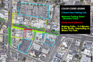 Studio Location Map & Parking Options