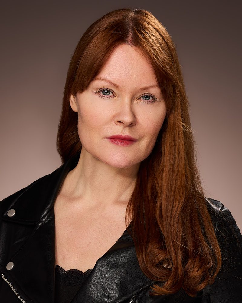 red head woman in a theatrical acting headshot Los Angeles
