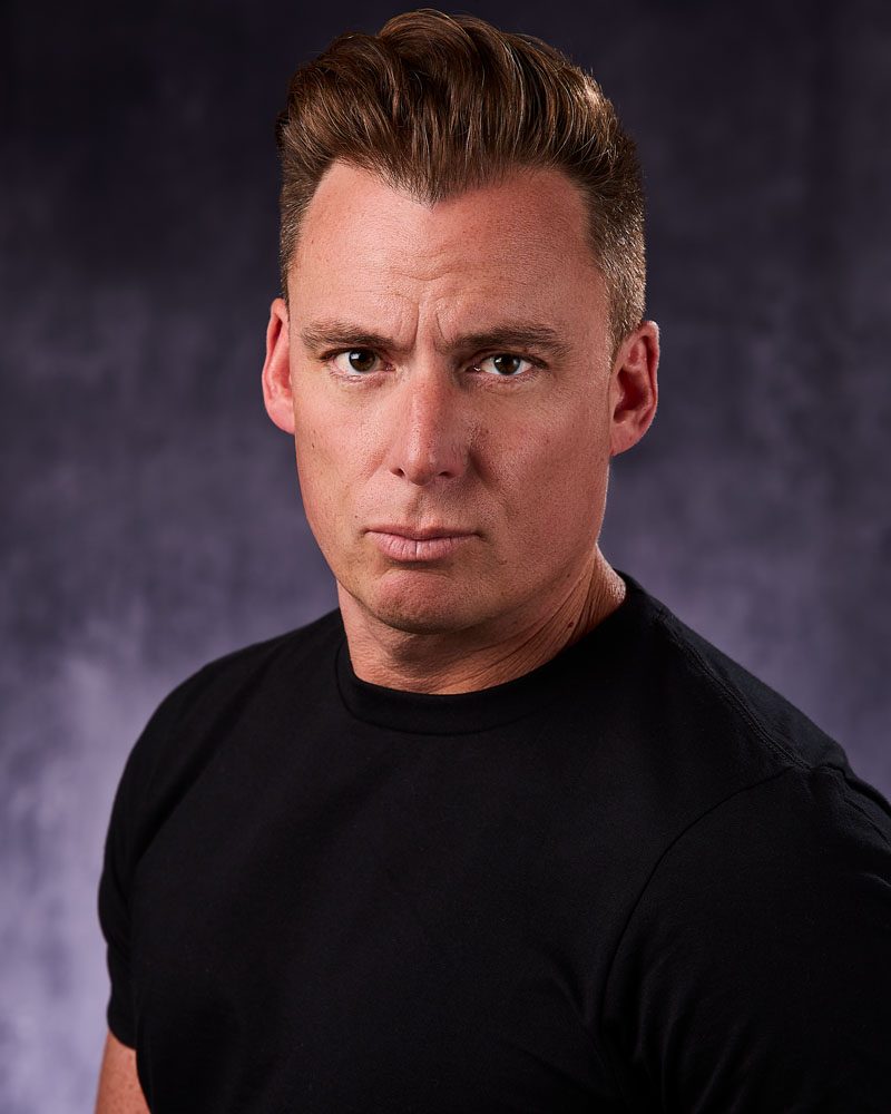 tough guy look acting theatrical headshot man in Los Angeles