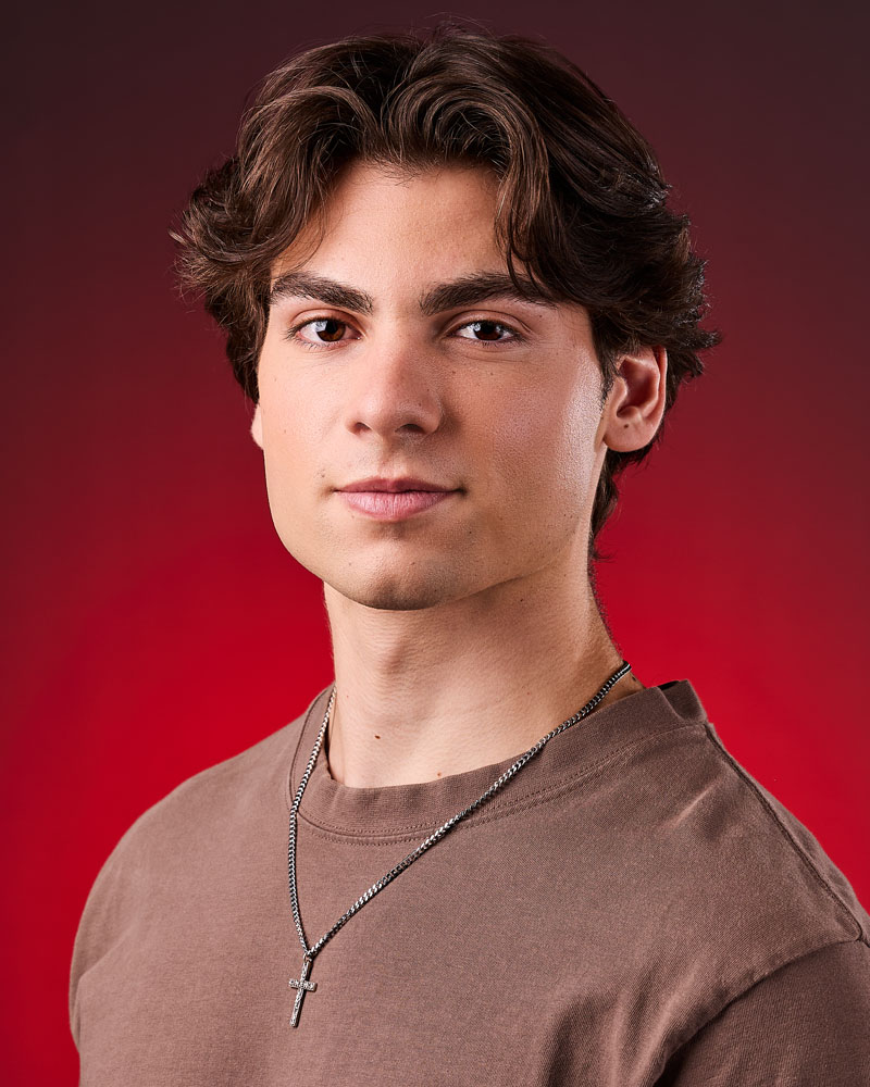 men's actor commercial headshot created in a Los Angeles studio