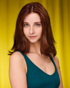 vibrant color woman's acting headshot