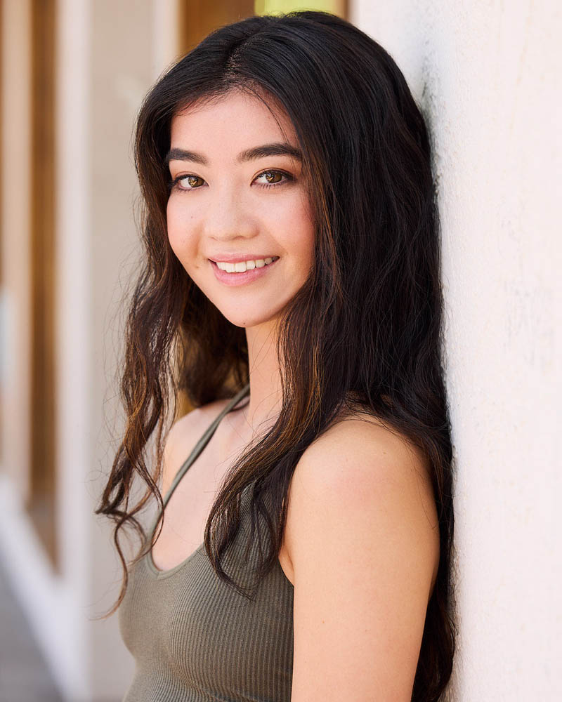 A dancer headshot of a woman outside in Los Angeles